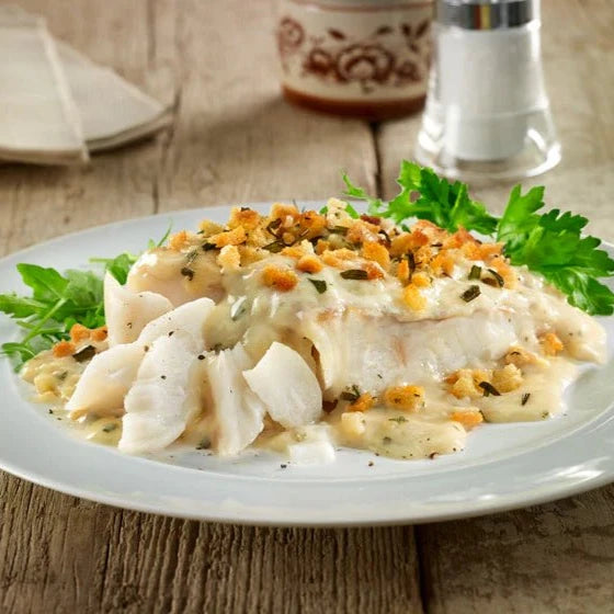 Cod Fillets In White Wine Sauce - Seafood Direct UK