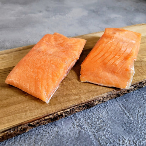 Lightly Smoked Trout Portions Skin On - Seafood Direct UK