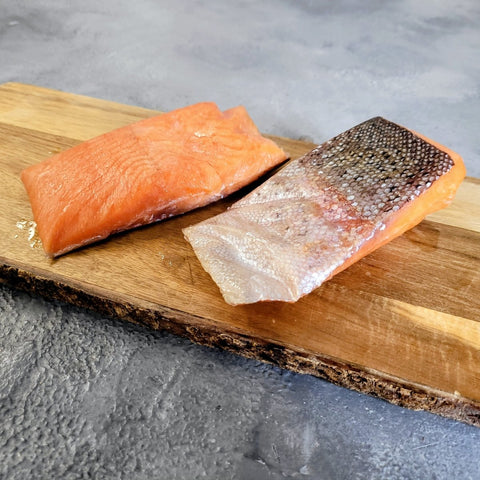 Lightly Smoked Trout Portions Skin On - Seafood Direct UK