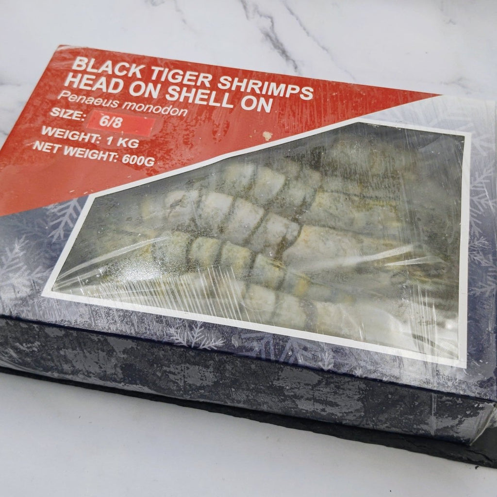 Black Tiger Head On Shell On Prawn 6/8 | Online Seafood Delivery ...