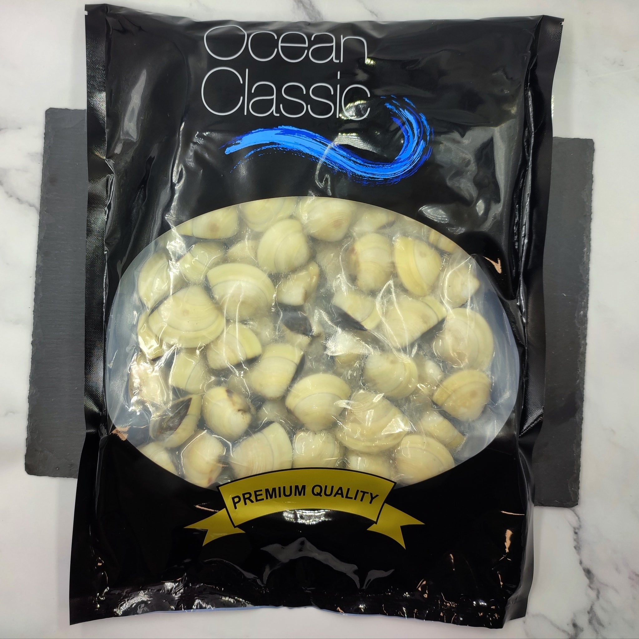 Cooked Clam Shell On | 60/80, 1 KG – Seafood Direct UK
