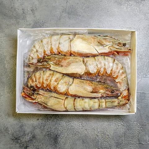 Extra Large Head On Shell On Prawns 2-4 - Seafood Direct UK