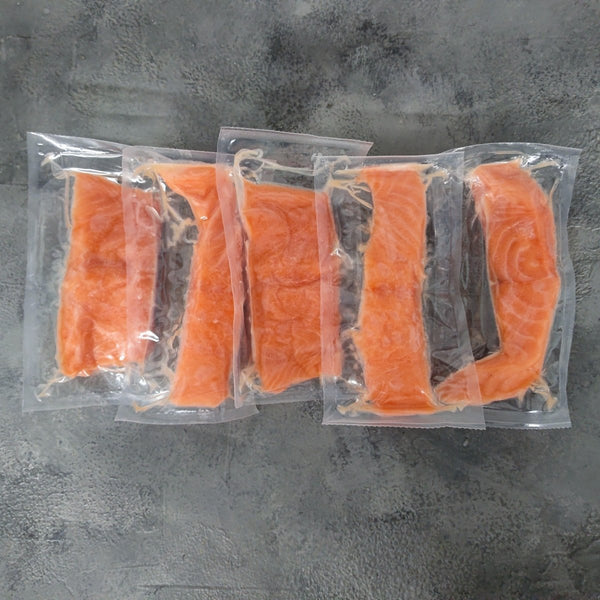 Plain Salmon Supremes Skinless Boneless 5-6oz - Seafood Direct UK