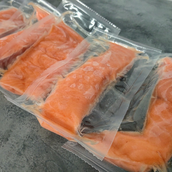 Plain Salmon Supremes Skinless Boneless 5-6oz - Seafood Direct UK